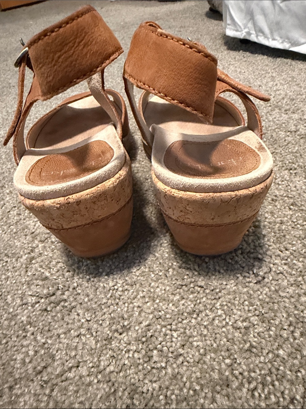 Dansko Women's Tan Cork Wedge Sandals - Picture 5 of 6